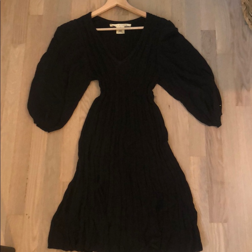 Black midi dress